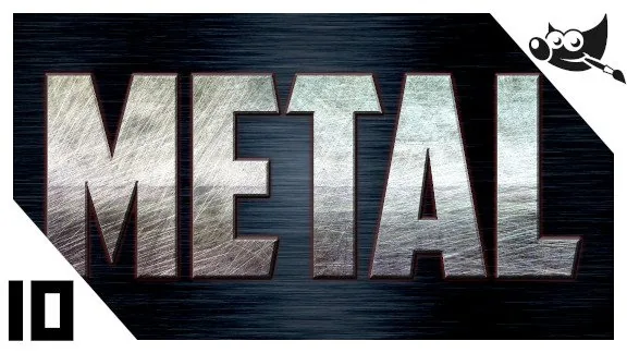 GIMP Textos - Cómo hacer letras de metal