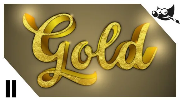 GIMP Textos - Cómo hacer letras de oro