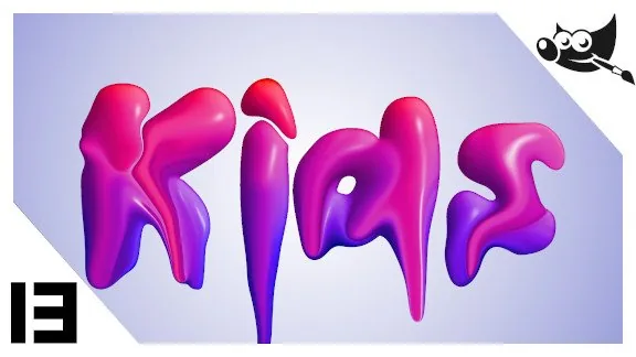 GIMP Textos - Cómo hacer letras con efecto pintura