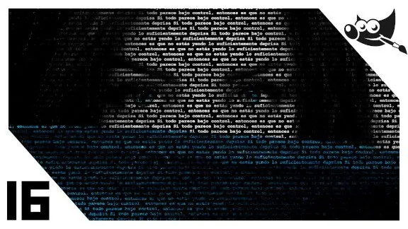 GIMP Textos - Imagen hecha con texto