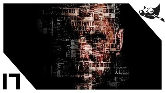GIMP Textos - Fusión de letras sobre un retrato