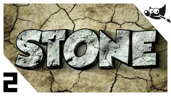 GIMP Textos - Cómo hacer letras de piedra