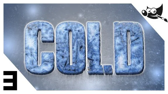 GIMP Textos - Cómo hacer letras de hielo