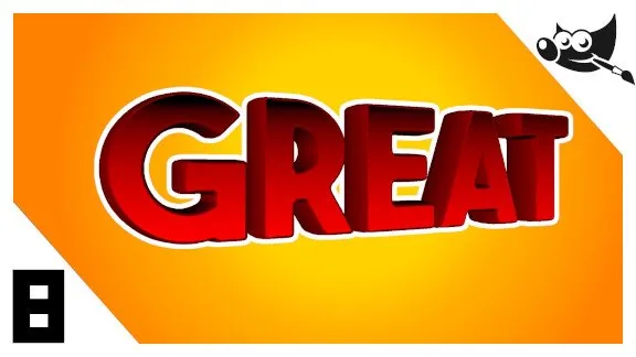 GIMP Textos - Cómo hacer letras en 3D con GMIC