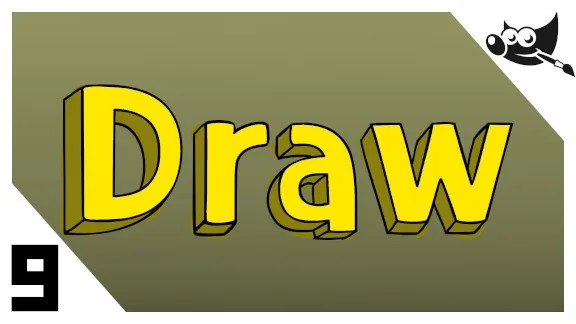 GIMP Textos - Cómo hacer letras con tipografía 3D