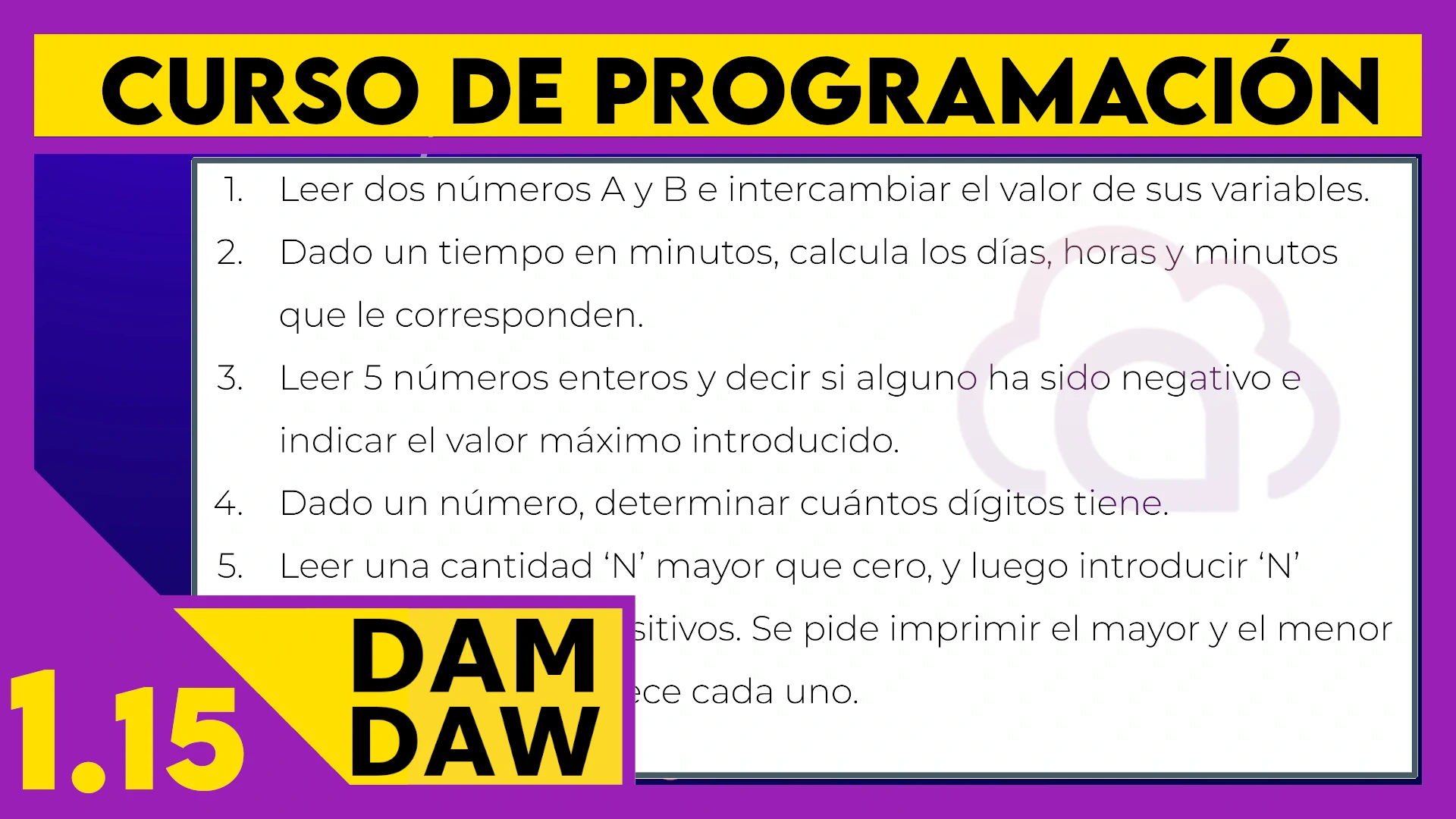 1.15 Ejercicios resueltos pseudocódigo II