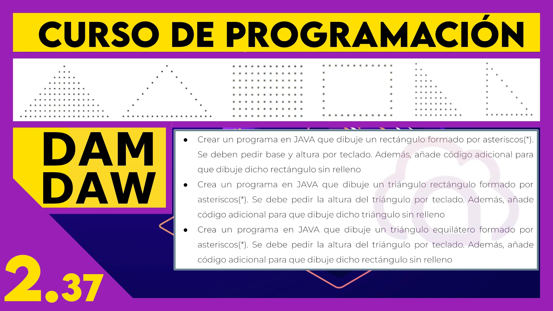 2.37 Ejercicios resueltos FIGURAS en JAVA