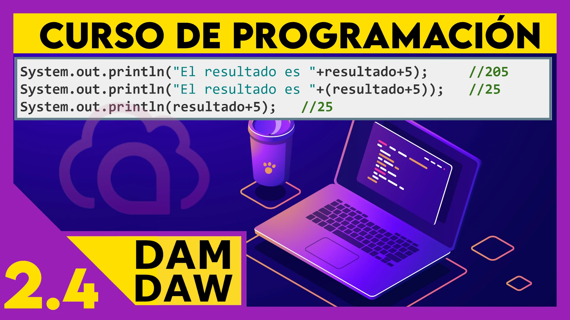 2.4 Salida por pantalla en JAVA
