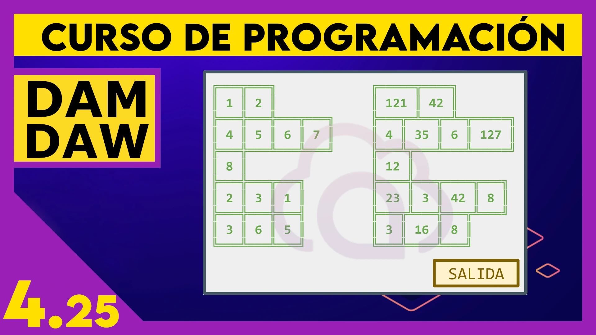 4.25 Pruebas matrices en JAVA