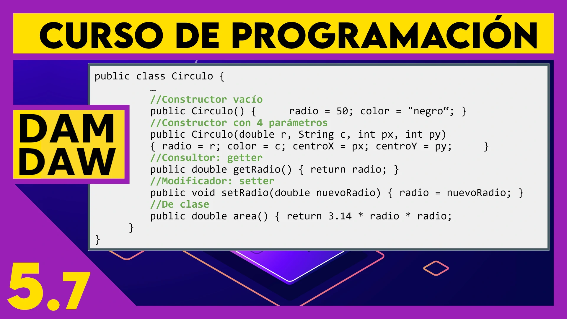 5.7 Introducción a la POO