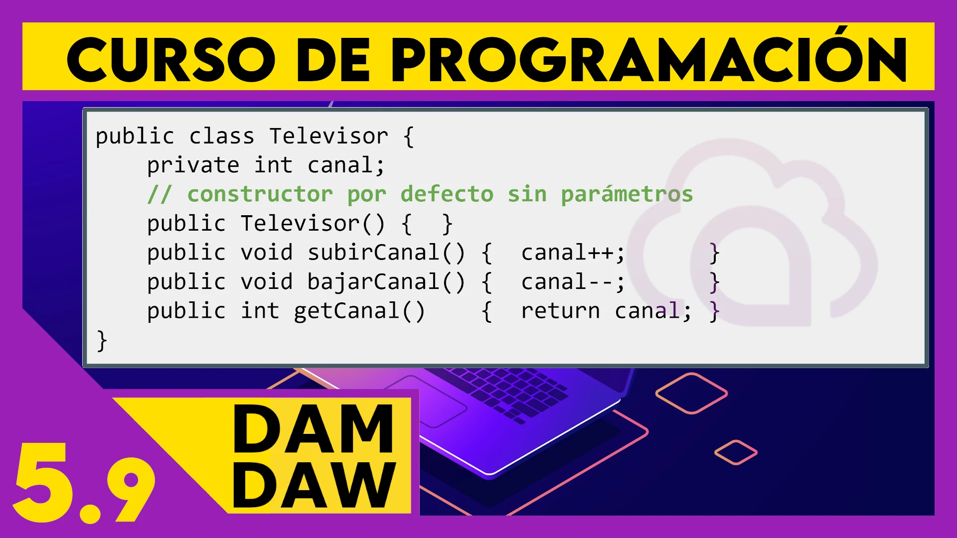 5.9 Ejemplo clase Televisor