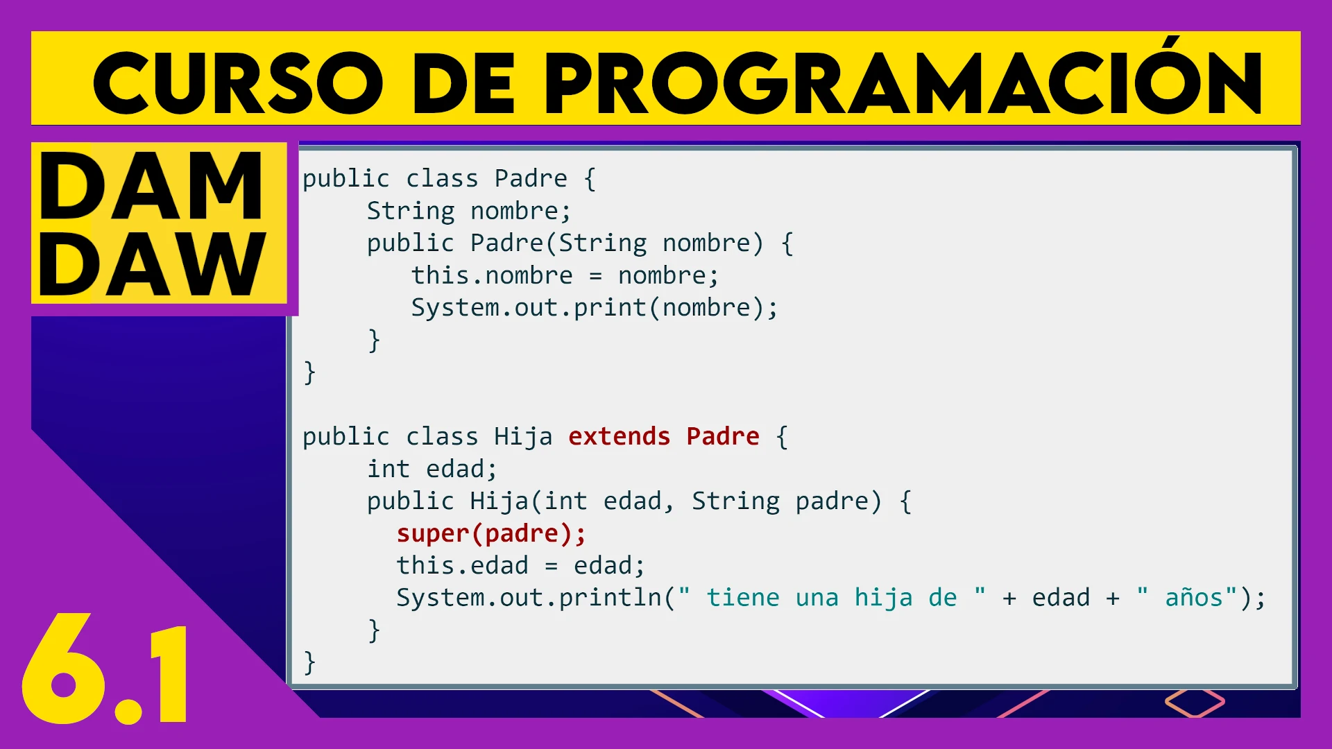 6.1 Herencia en JAVA