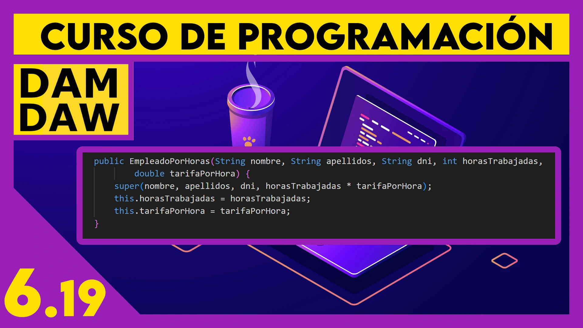 6.19 JAVA: Ejercicios resueltos OO