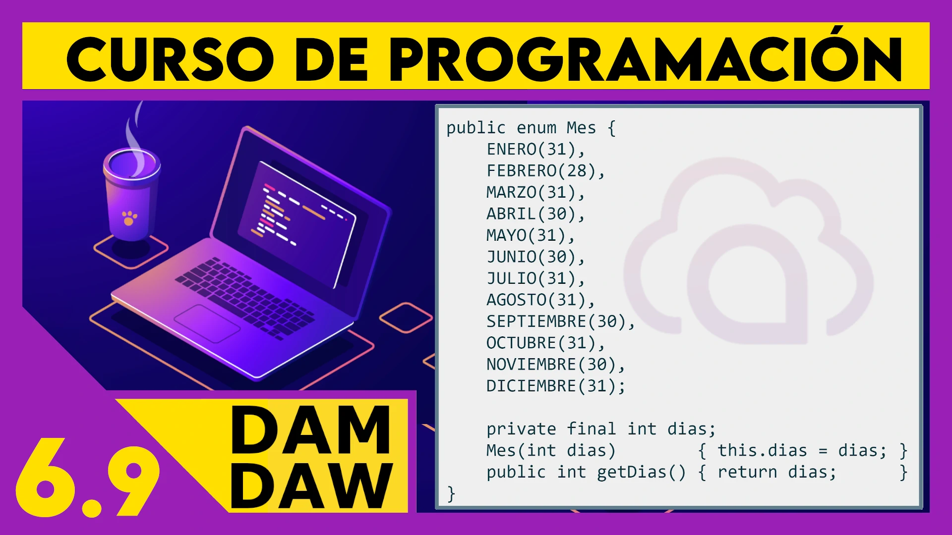 6.9 JAVA: Tipos enumerados