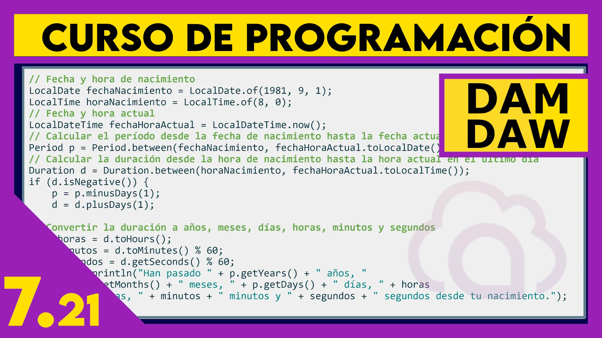 7.21 API de JAVA: Period y Duration