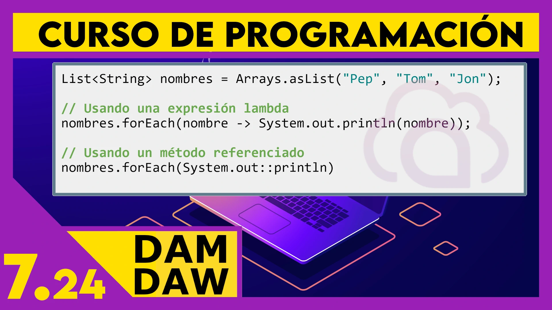 7.24 JAVA: Method reference