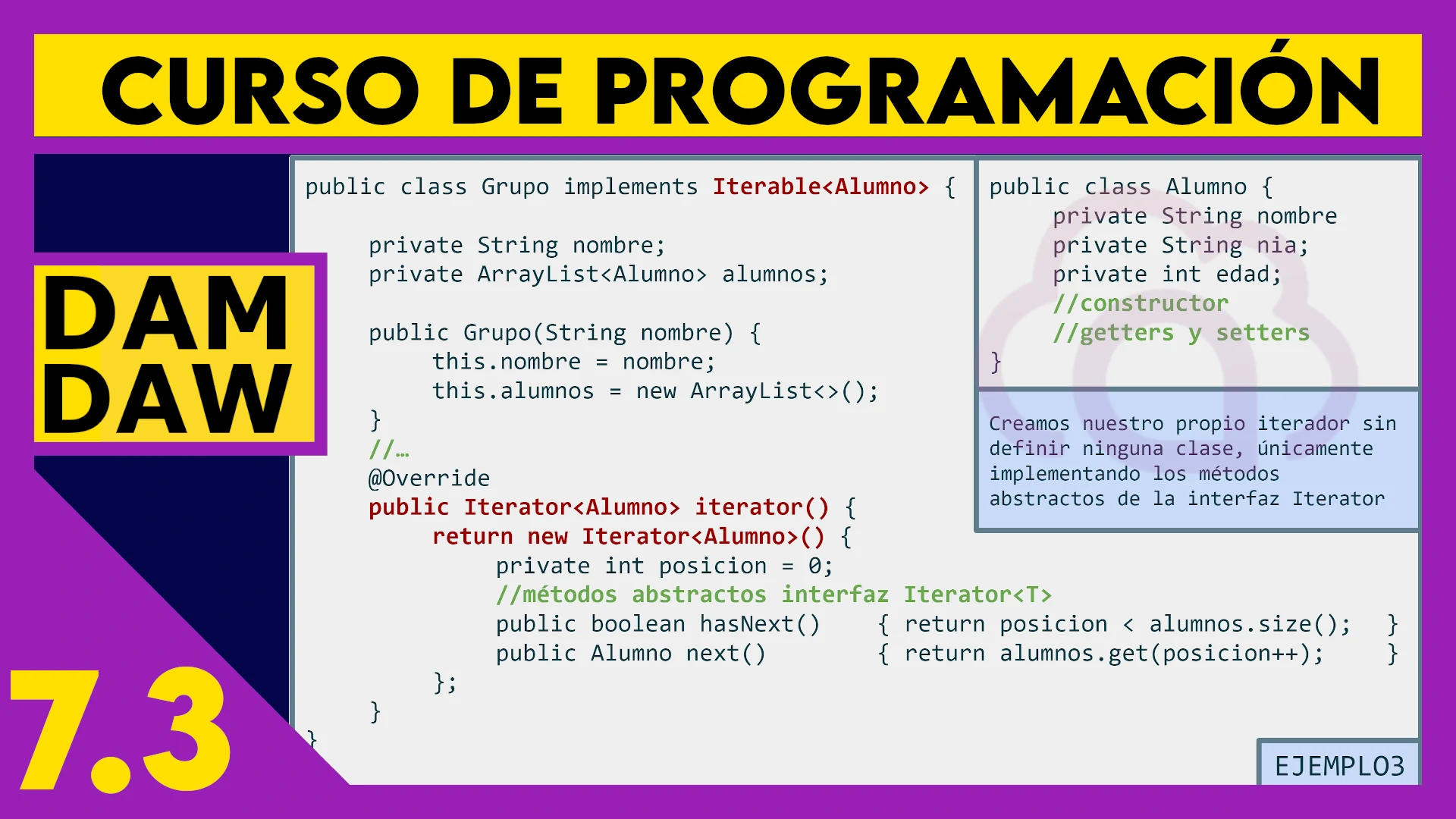 7.3 JAVA: Interface Iterable