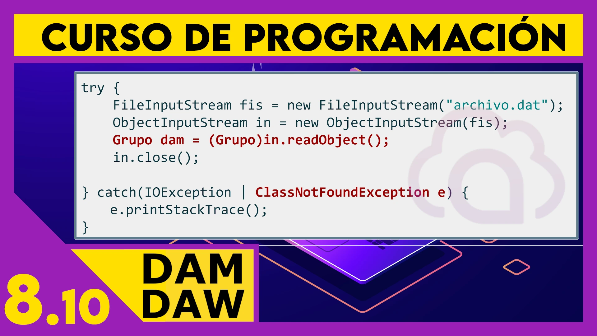 8.10 JAVA: Serialización