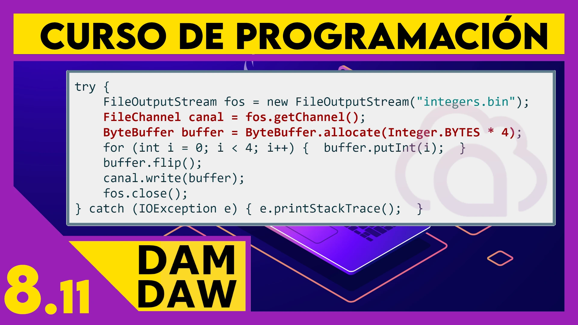 8.11 Ficheros con java.nio
