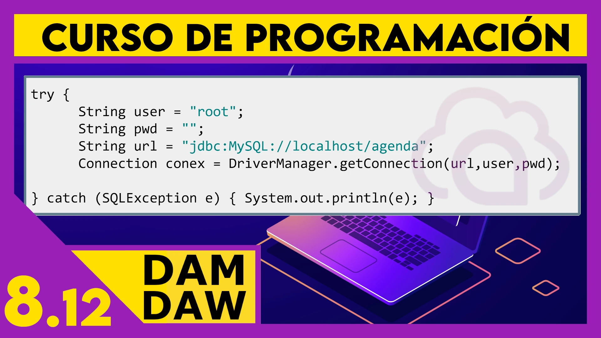 8.12 Bases de datos en JAVA: MySQL