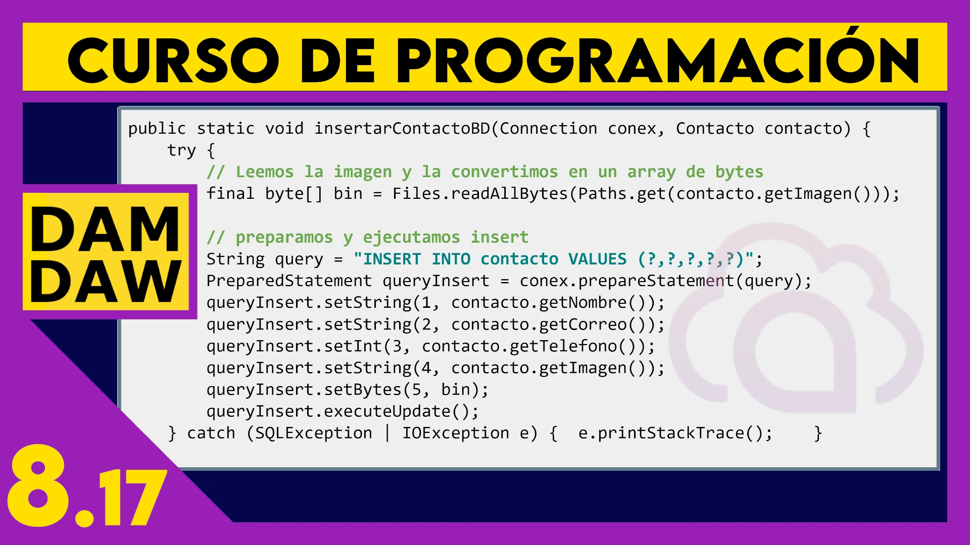 8.17 MySQL en JAVA: Imágenes