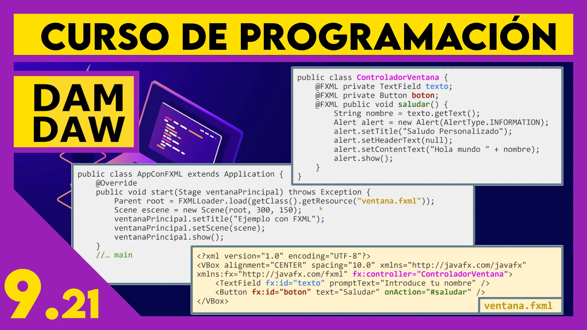 9.21 JAVA FX: HolaMundo