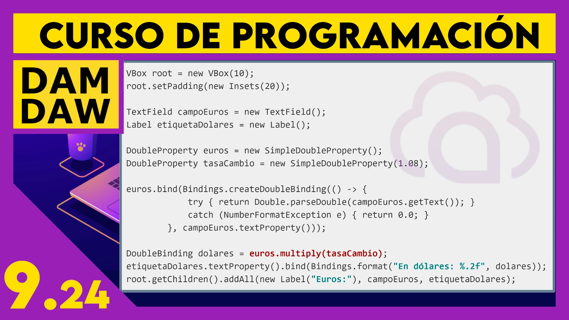 9.24 JAVA FX: Bindings y propiedades