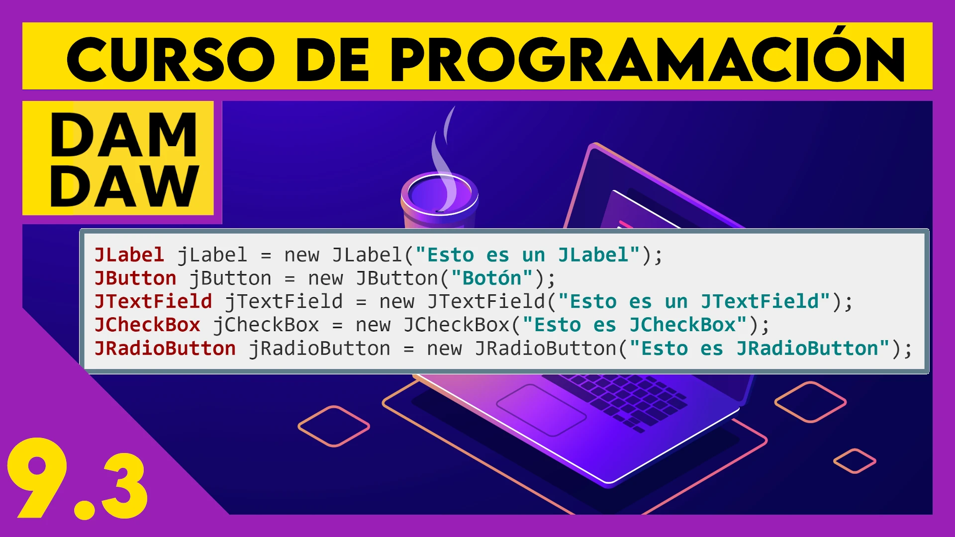 9.3 JAVA Swing: Componentes